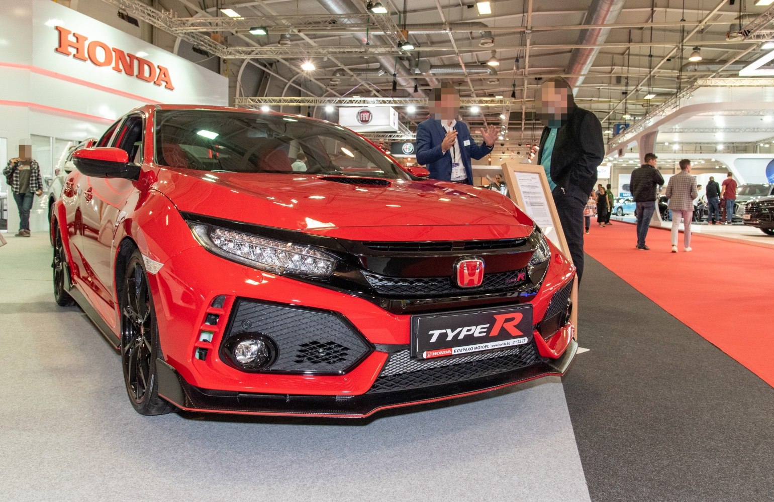 Aggressive front end with sporty grille and aerodynamic details