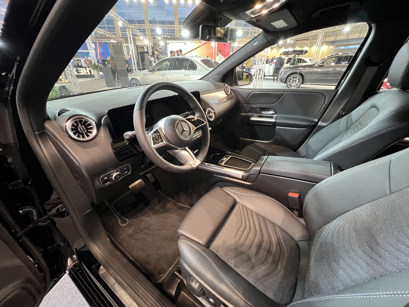 Luxury interior with digital dashboard and ergonomic seats