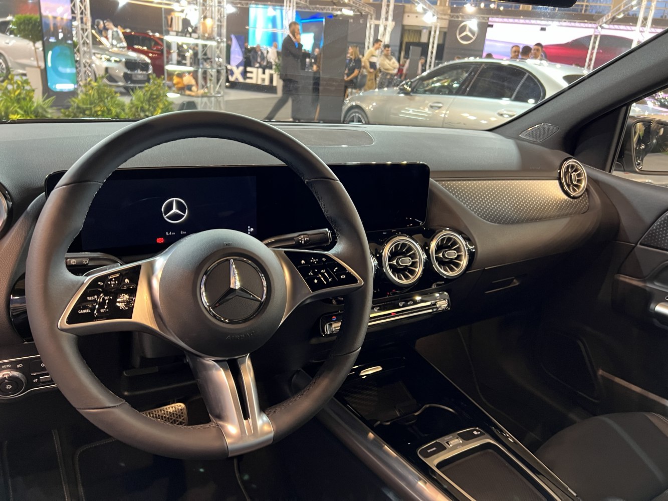 Modern interior with digital dashboard and multi-function steering wheel