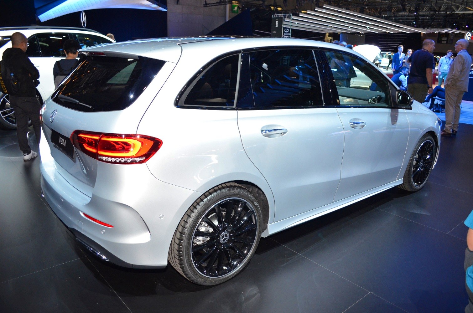Rear and side view with LED tail lights and black alloy wheels