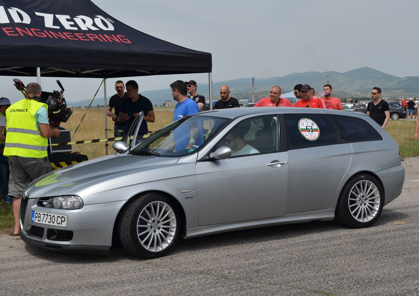 Silver station wagon with sporty multi-spoke alloy wheels