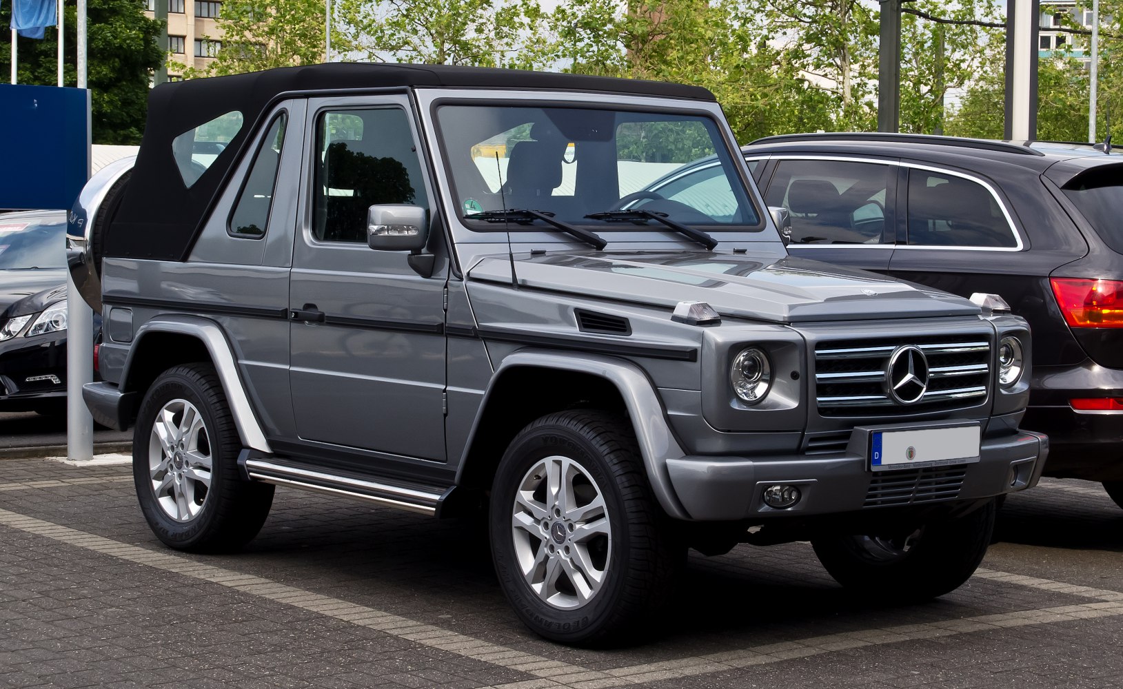 Soft top convertible SUV with rugged off-road styling