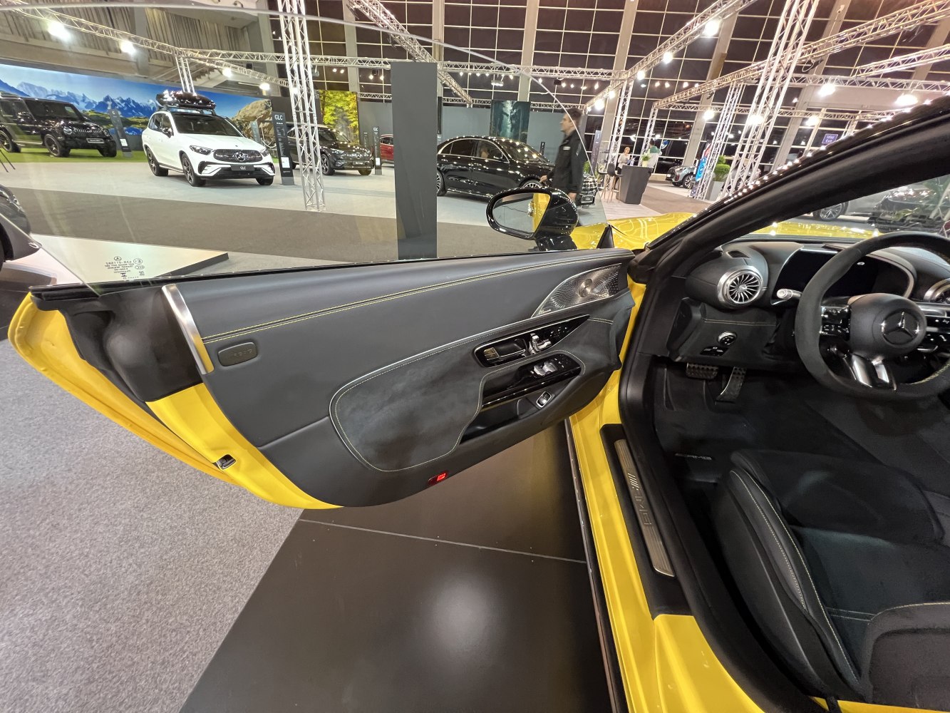 Interior door panel and dashboard with modern luxury design