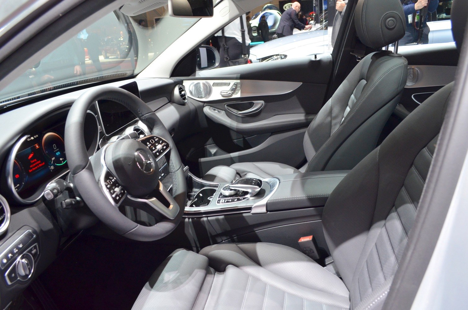 Luxury interior with digital dashboard and premium seating