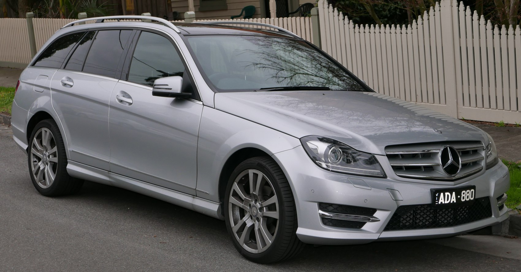 Silver station wagon with alloy wheels and modern front fascia