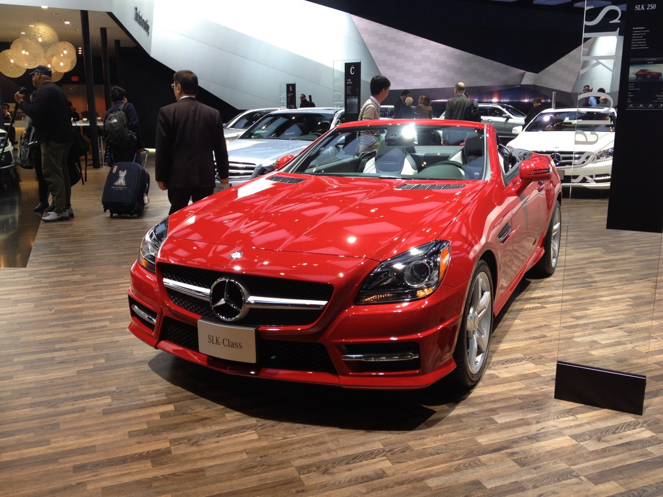 Red convertible sports car front and interior details