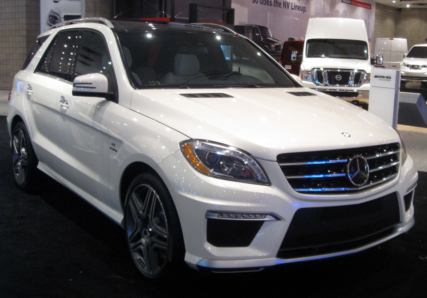 Front grille and headlights of a luxury SUV