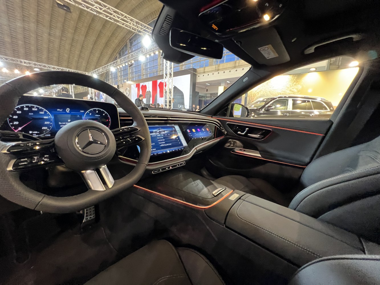 Digital dashboard and infotainment console with ambient lighting