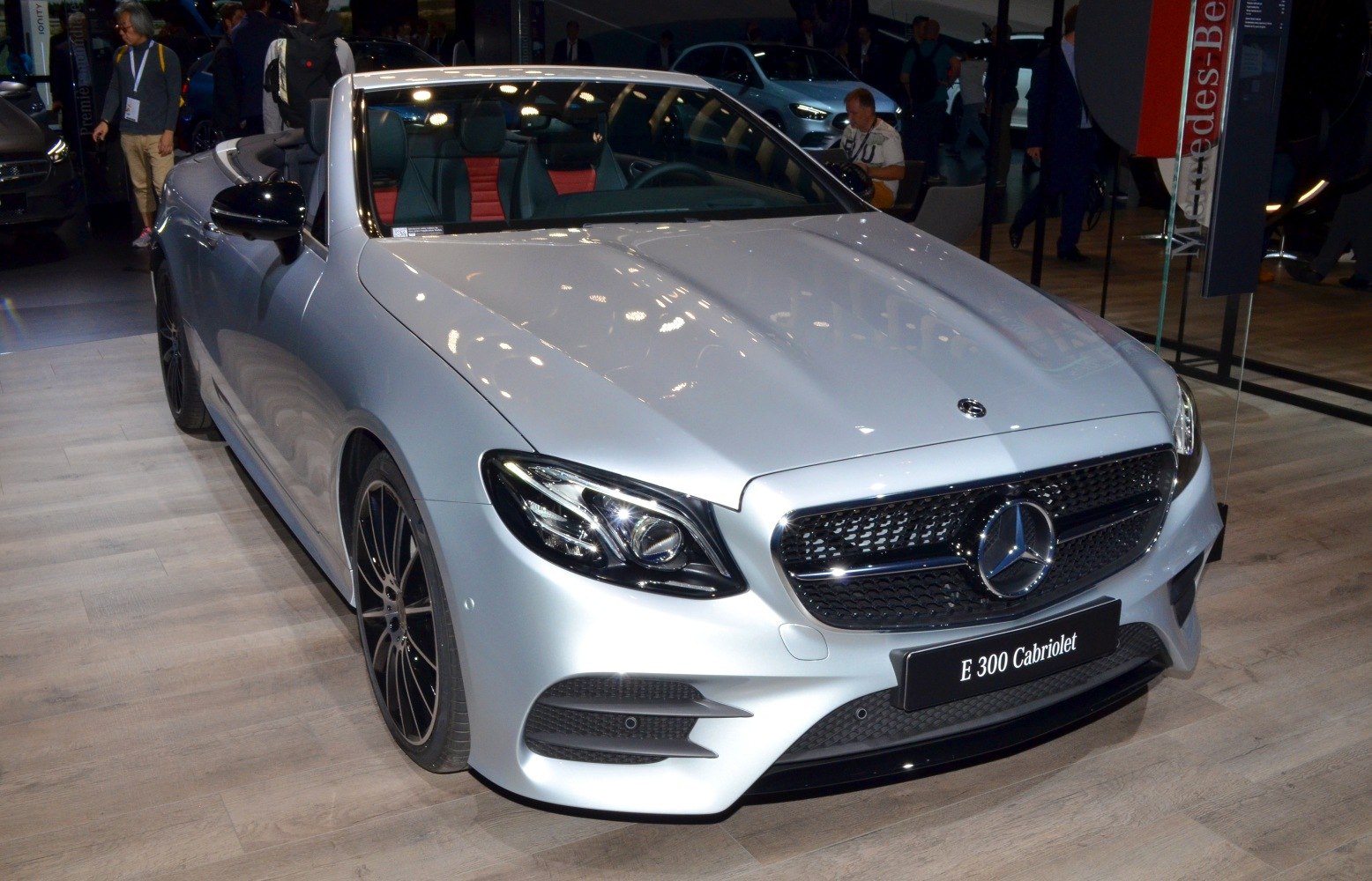 Silver convertible front with LED headlights and sporty grille