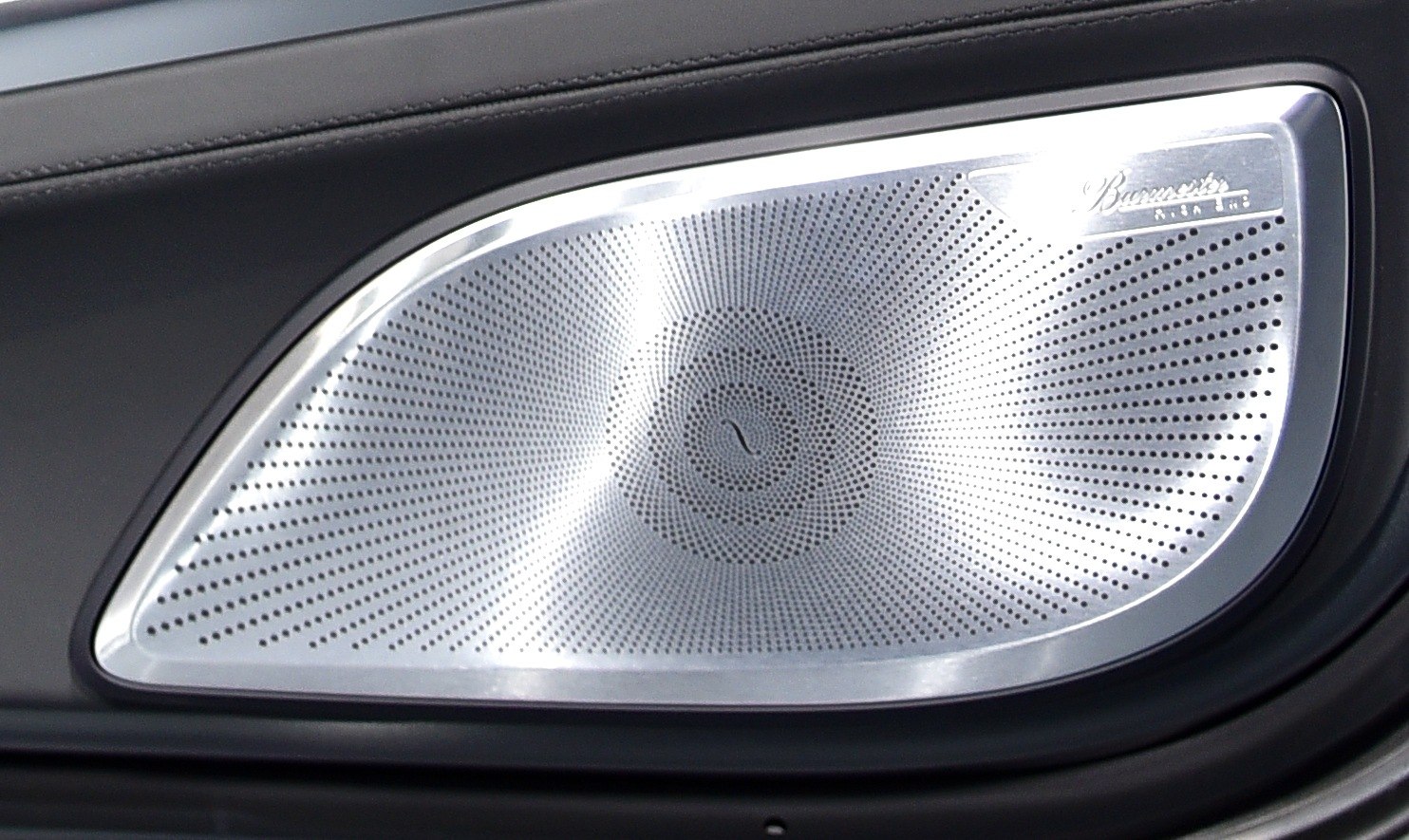 Premium Burmester speaker with perforated metal grille