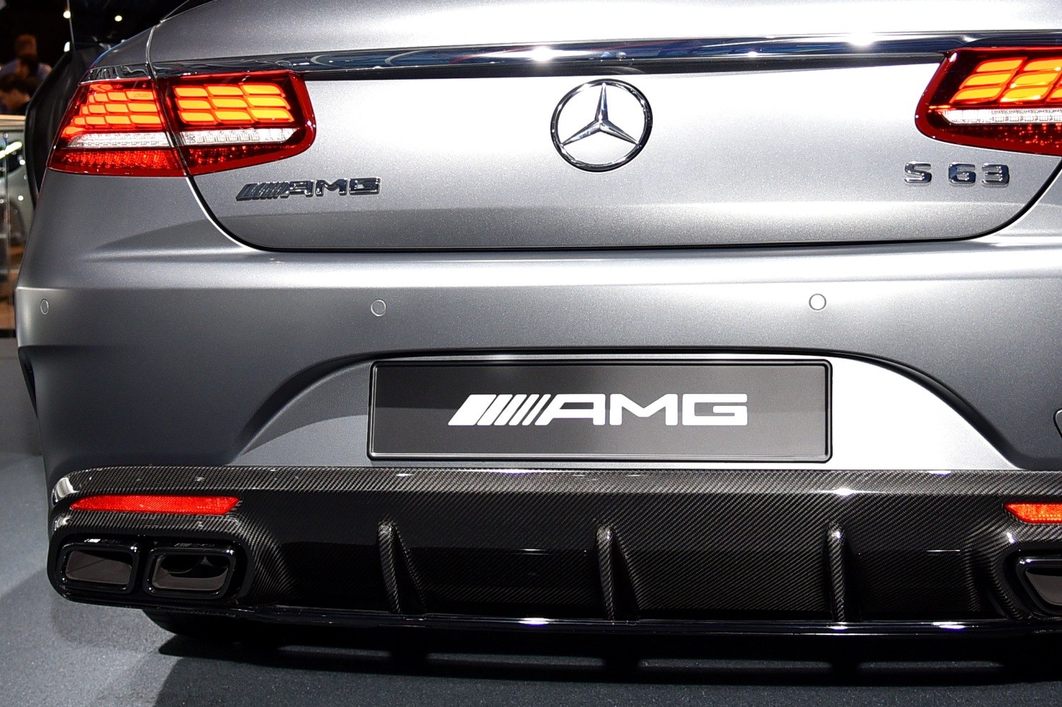 AMG rear with LED taillights and carbon fiber diffuser