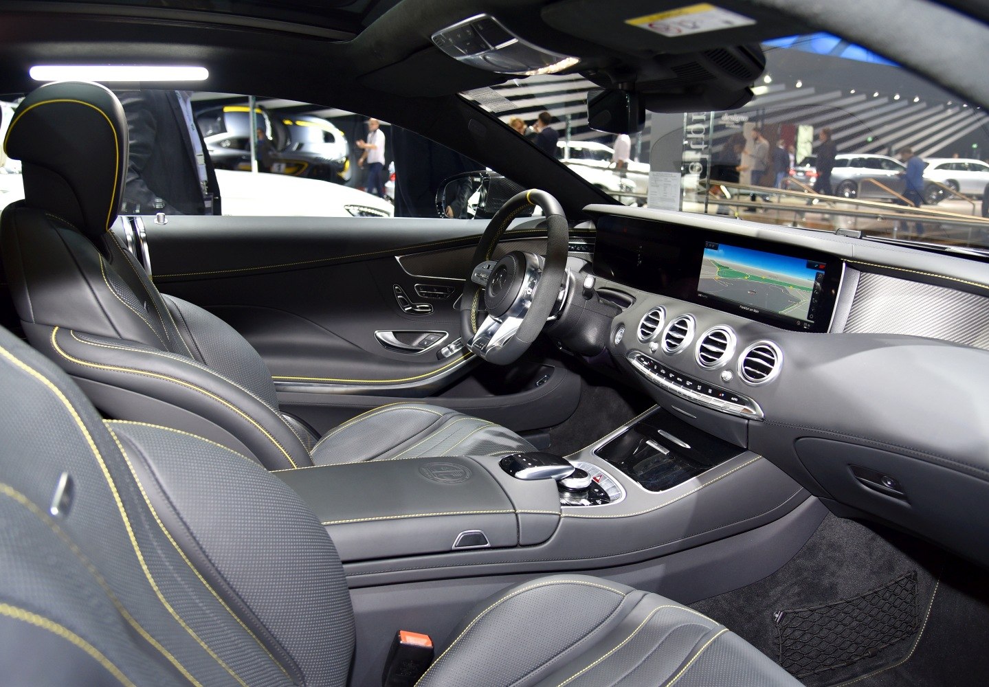 Luxury leather seats and advanced dashboard with digital display