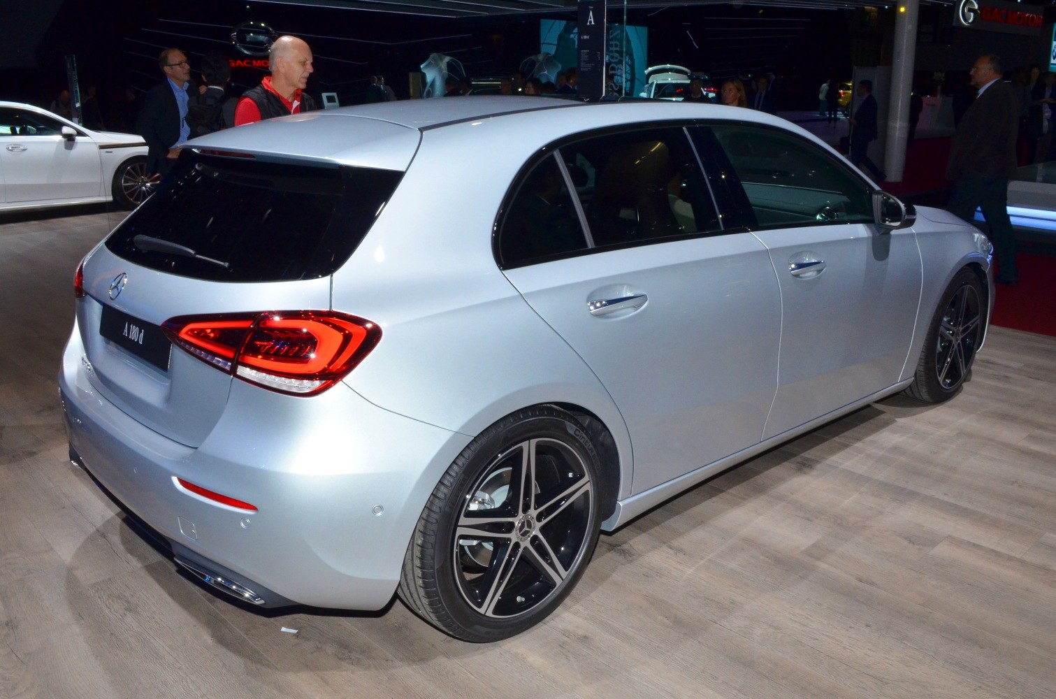 Rear and side view of a hatchback with distinctive LED taillights and sporty alloy wheels
