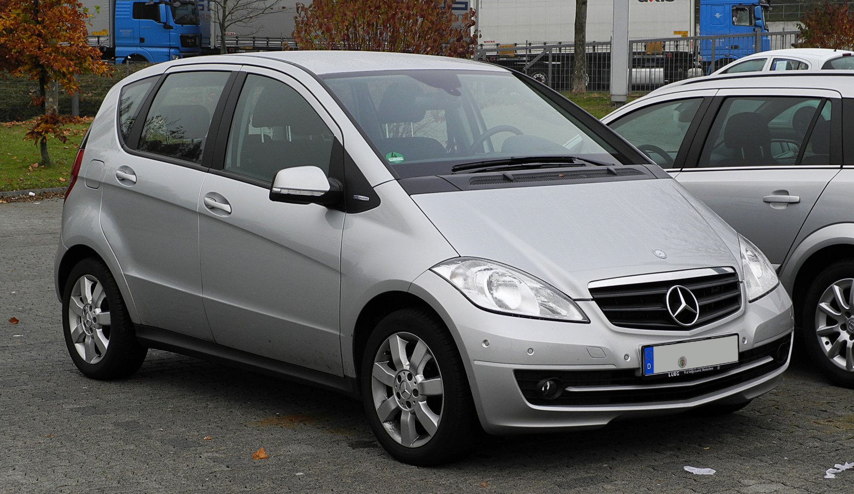Silver compact 5-door hatchback with modern front design and alloy wheels