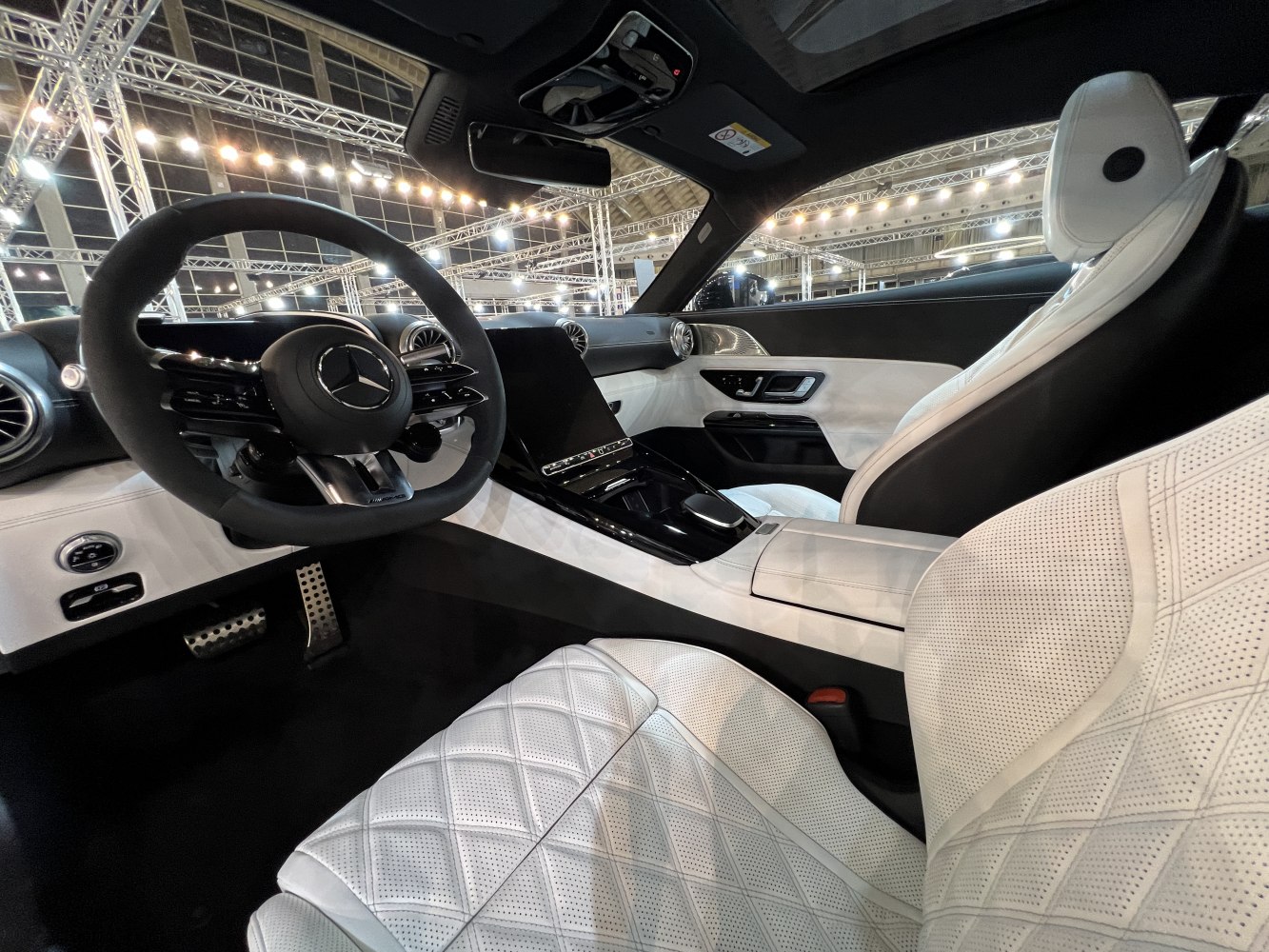 Luxury leather seats and advanced steering wheel design