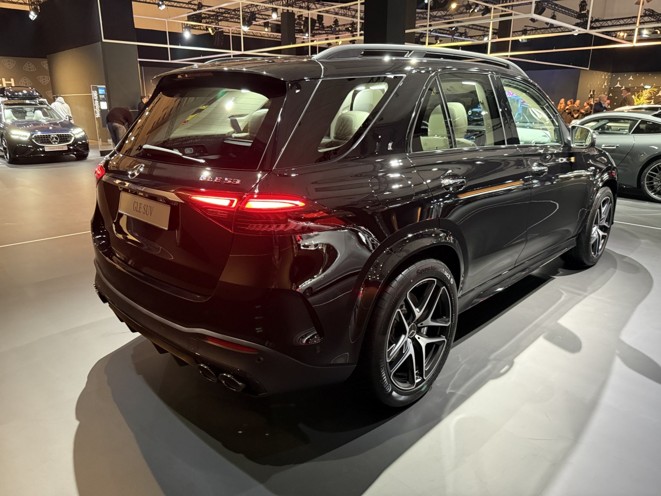 Rear and side view of sleek SUV with LED taillights and sporty wheels