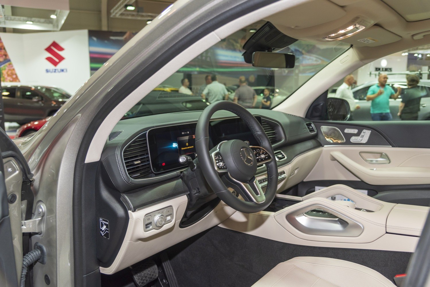Luxury dashboard and digital instrument cluster with multifunction steering wheel