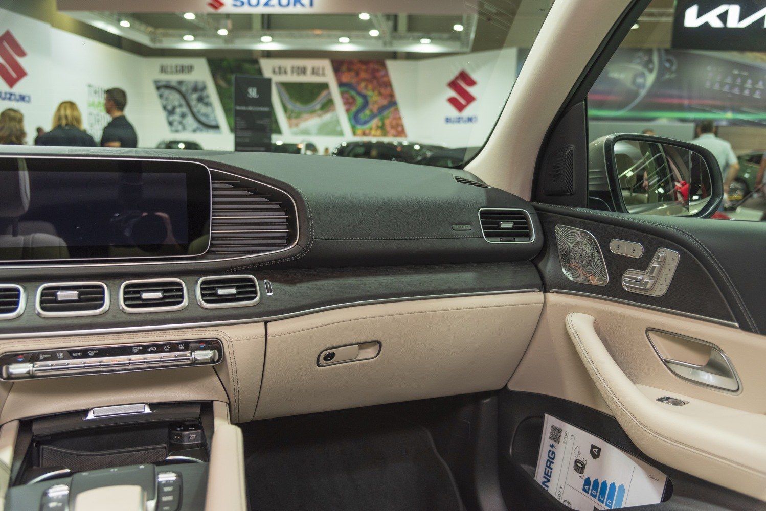 Luxury dashboard with multi-vent AC and premium door panel
