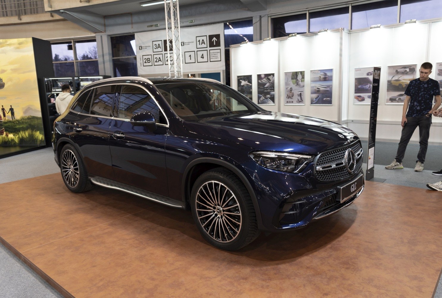 Modern luxury SUV with alloy wheels and LED headlights
