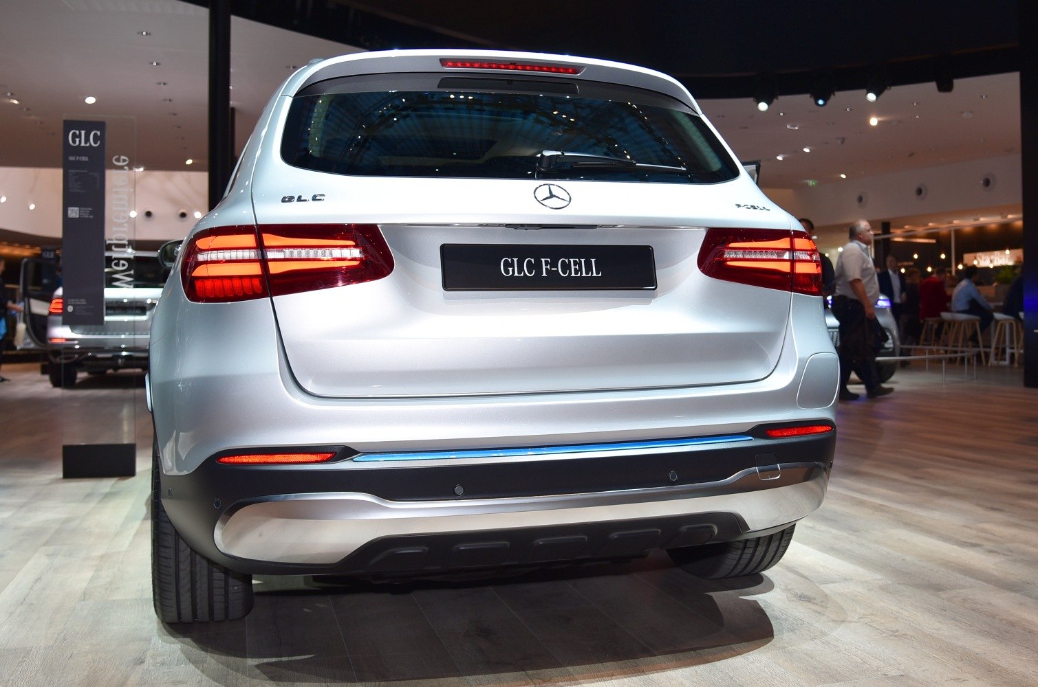 Rear view of SUV with F-CELL badge and LED taillights