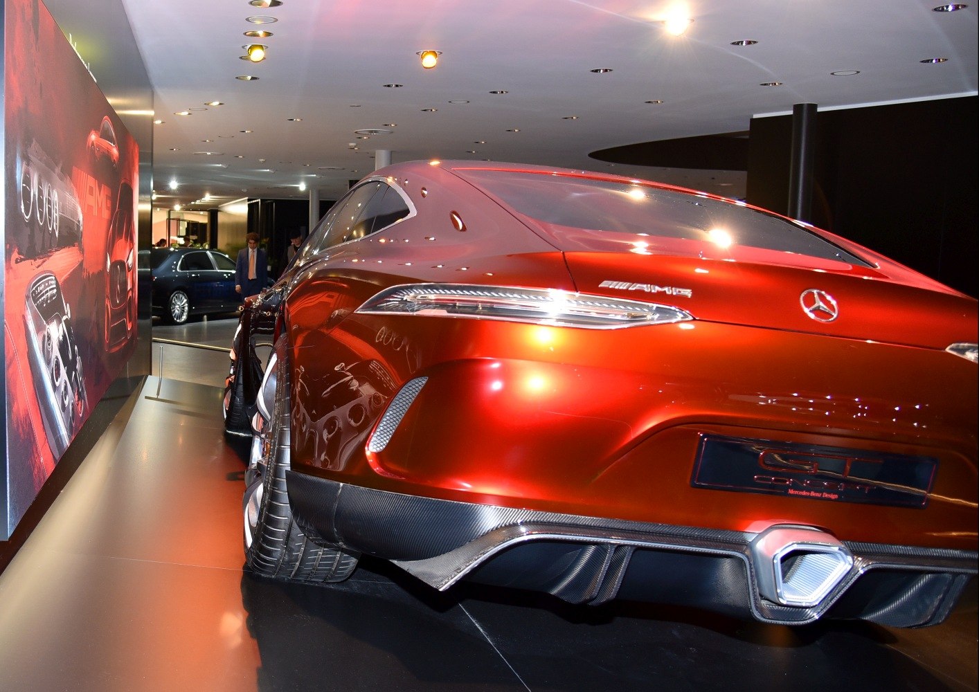 Sleek rear design with LED taillights and diffuser