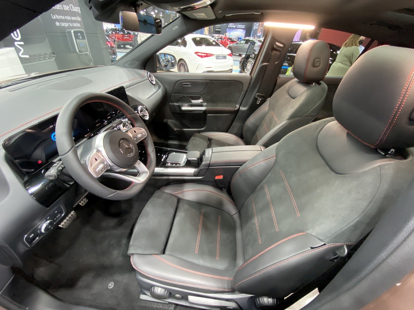 Modern interior with premium seats and advanced dashboard