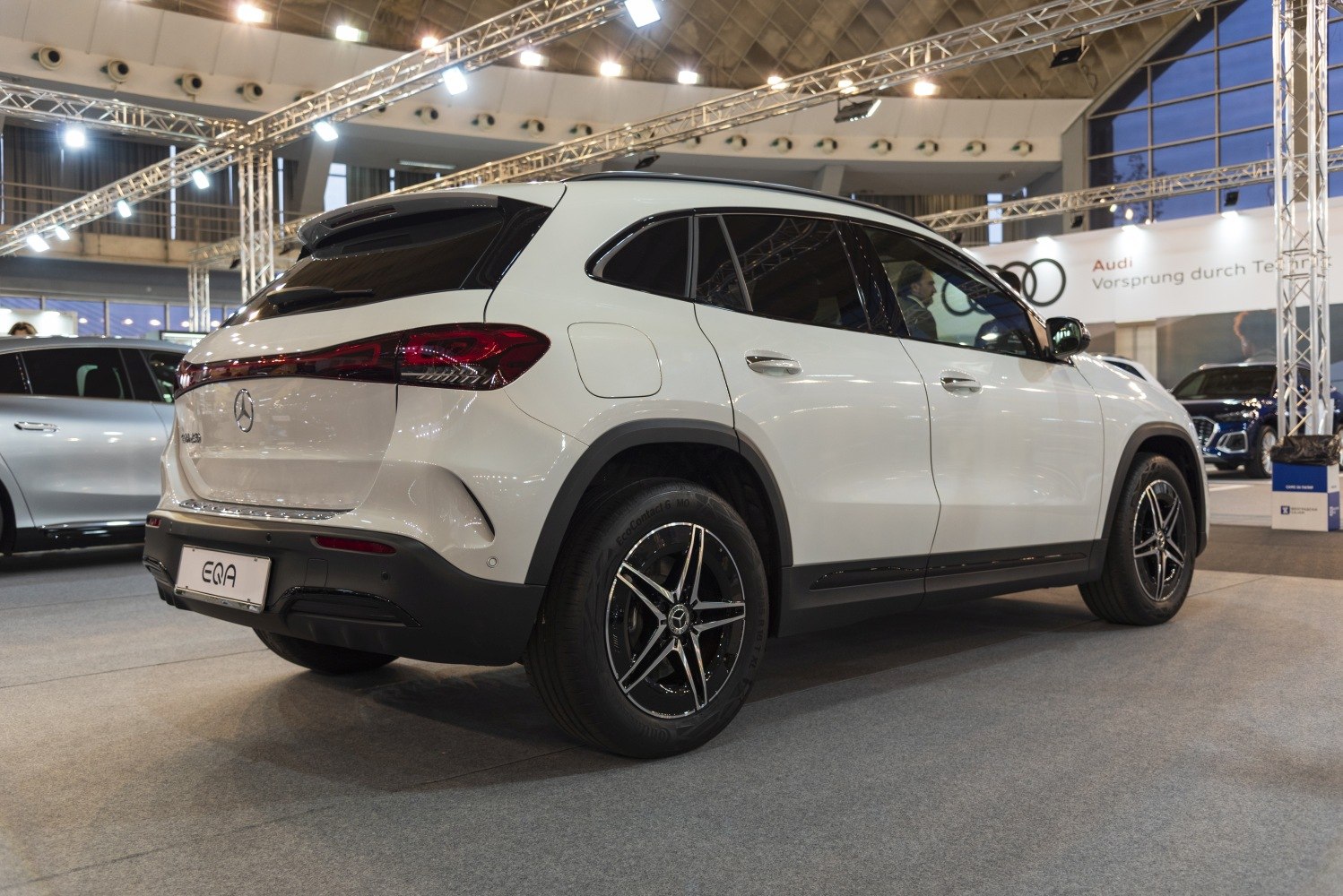 Rear and side profile with sleek taillights and alloy wheels