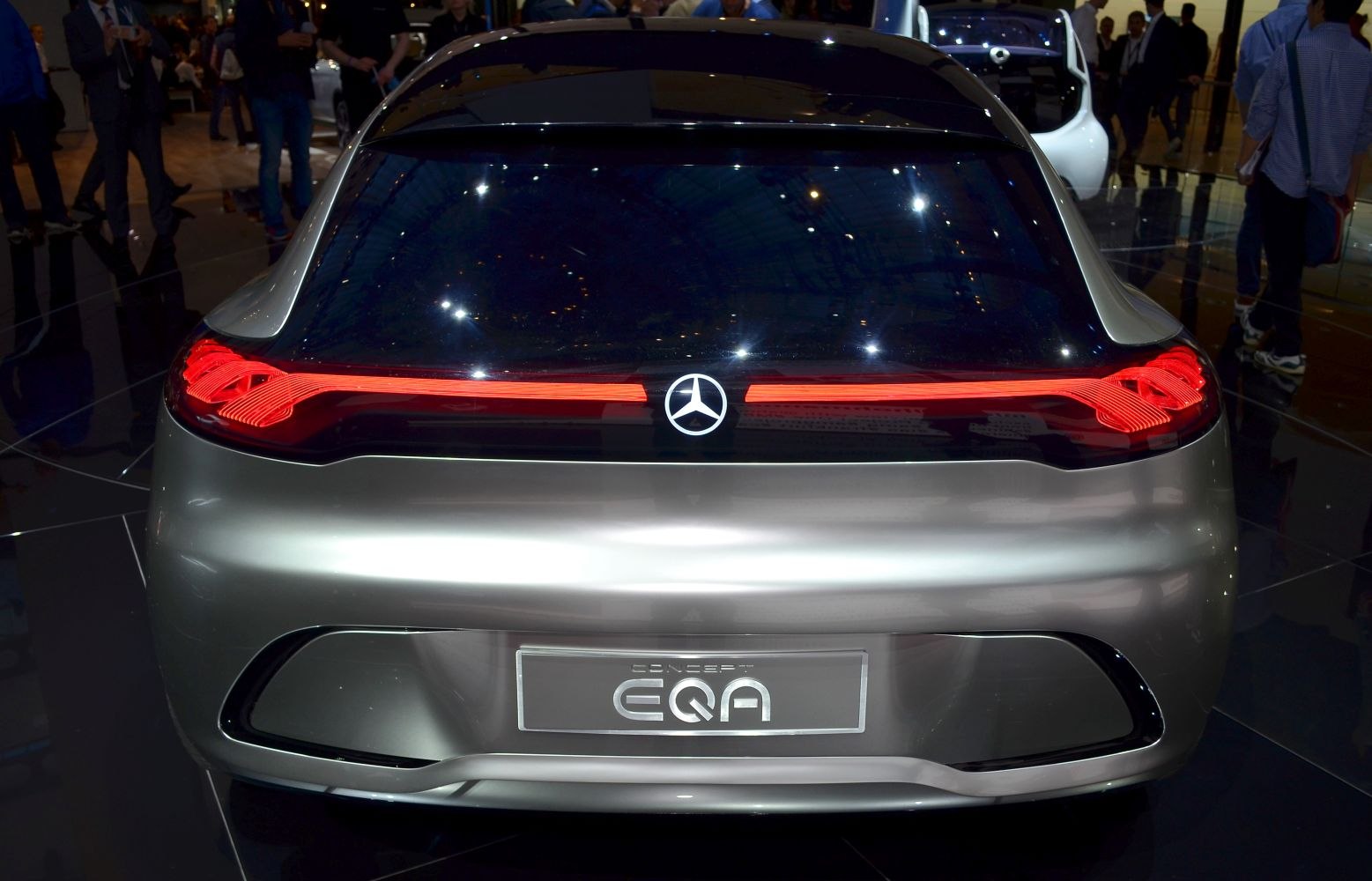 Futuristic rear taillight design with integrated LED strip and sleek rear styling