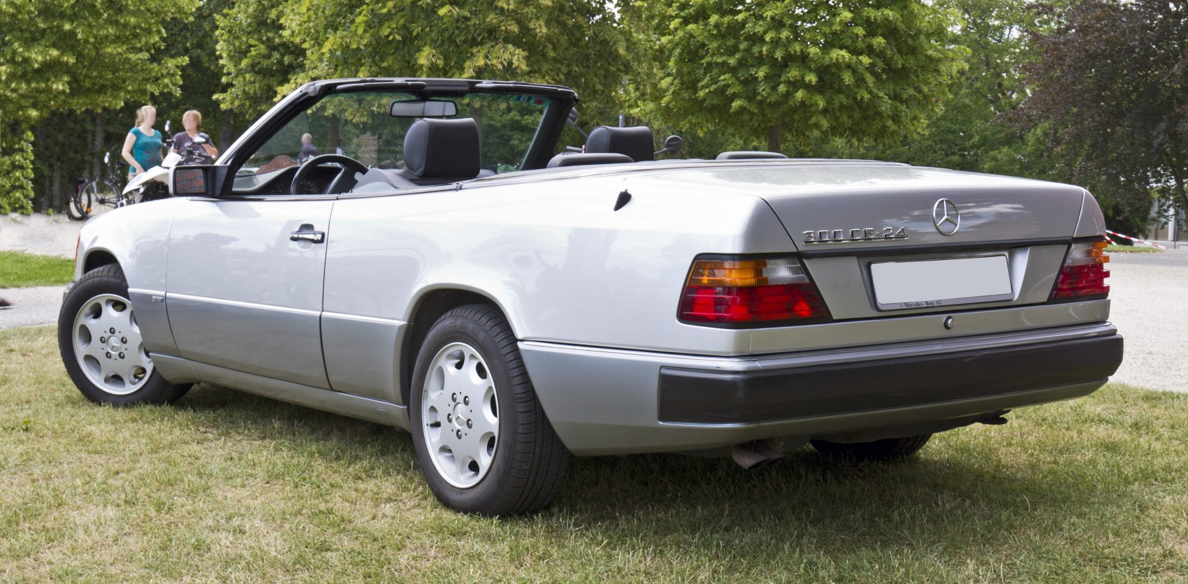 Convertible with alloy wheels and sleek rear design