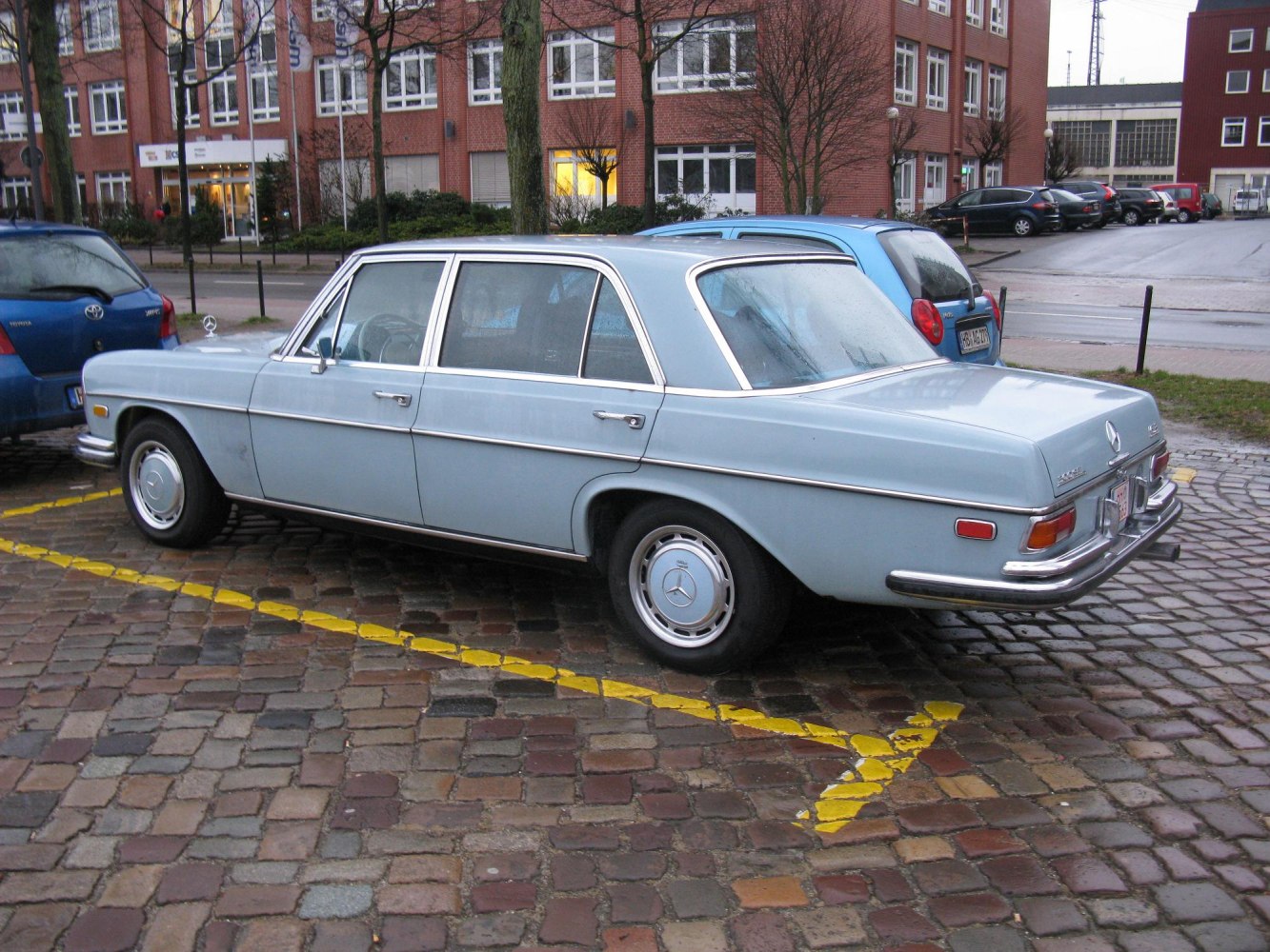 Classic luxury sedan with long wheelbase and chrome trim