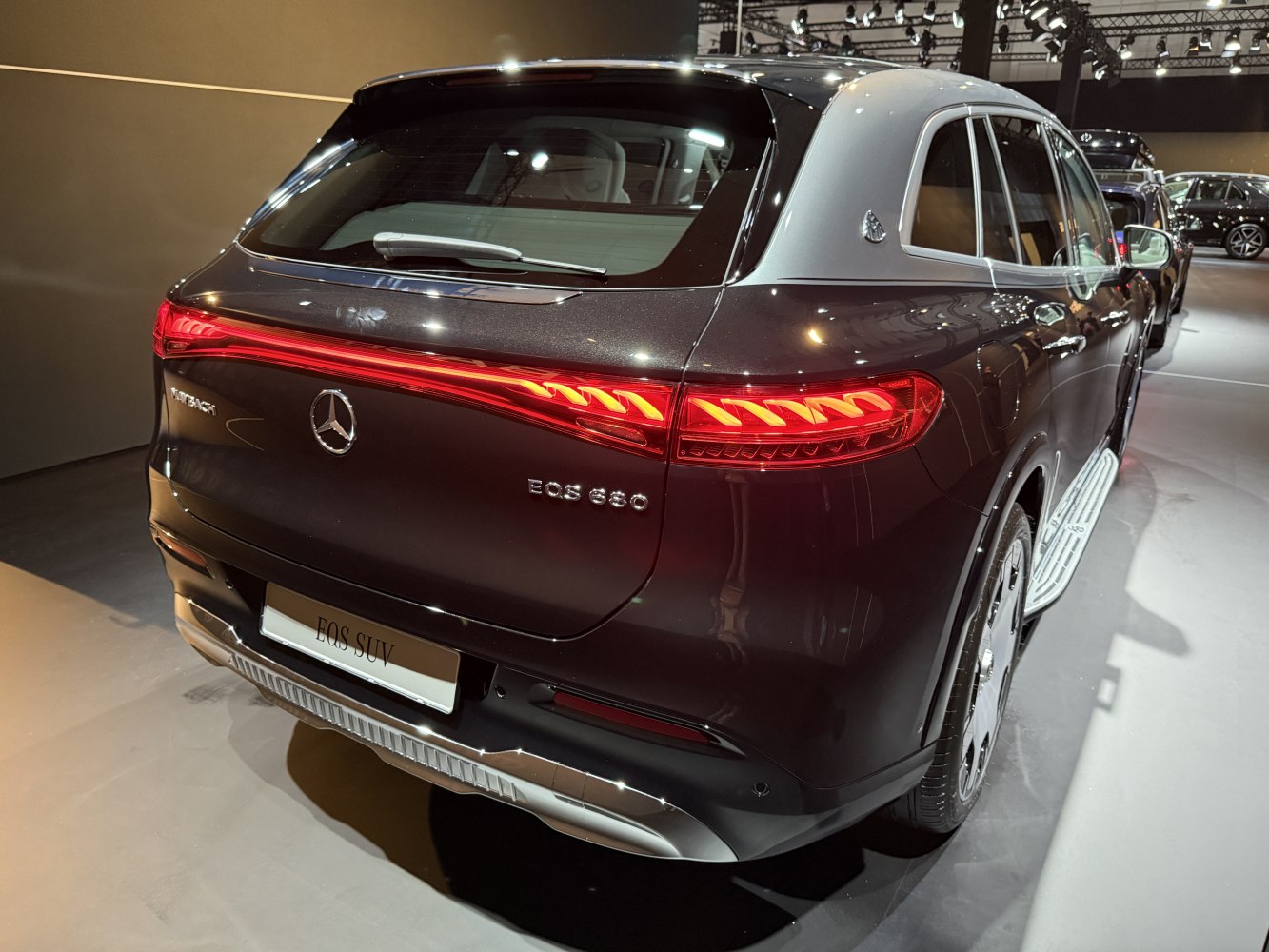 Rear design with illuminated LED tail lights and two-tone exterior roof contrast.