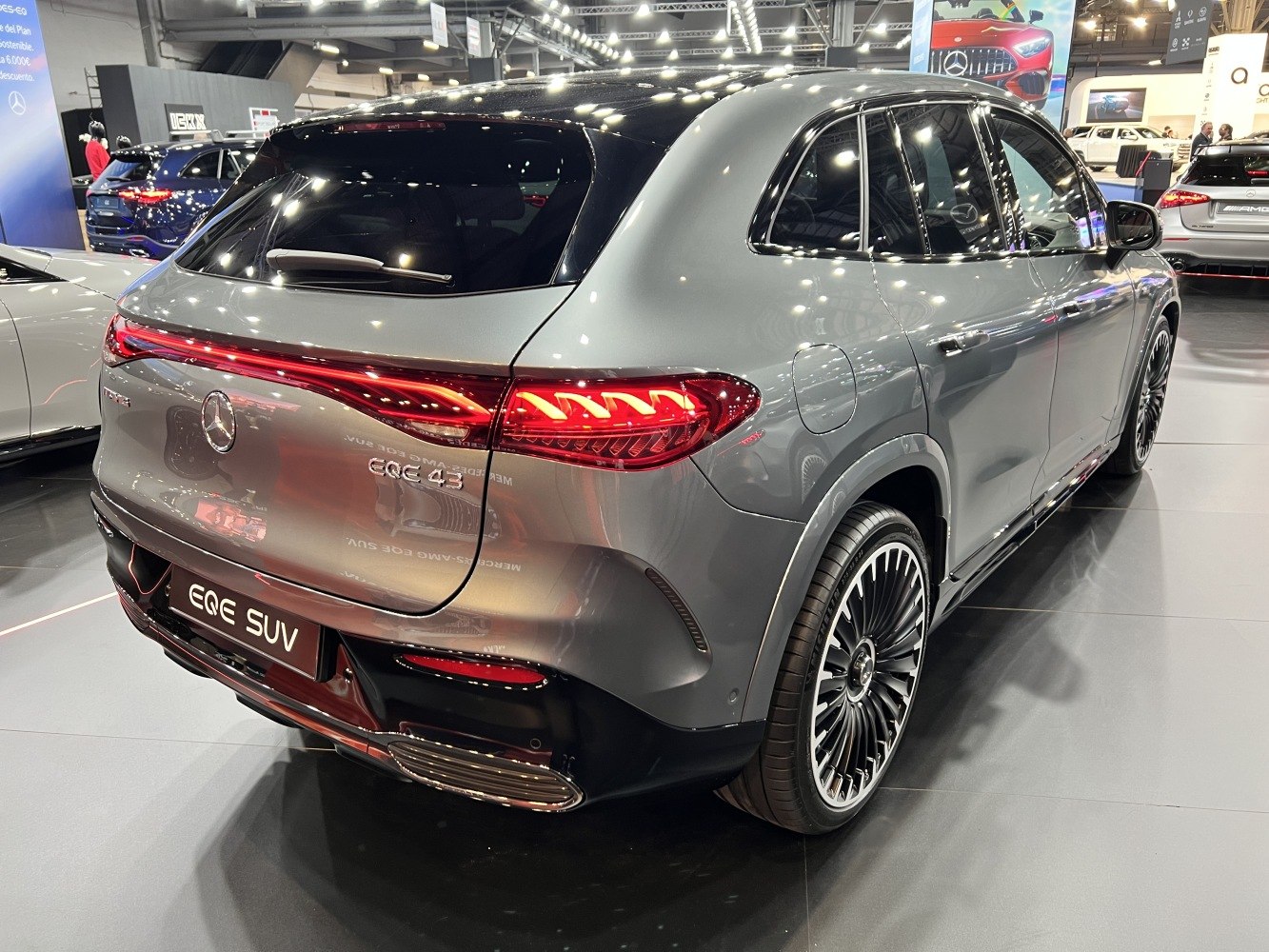 Rear design with LED tail lights and multi-spoke alloy wheels