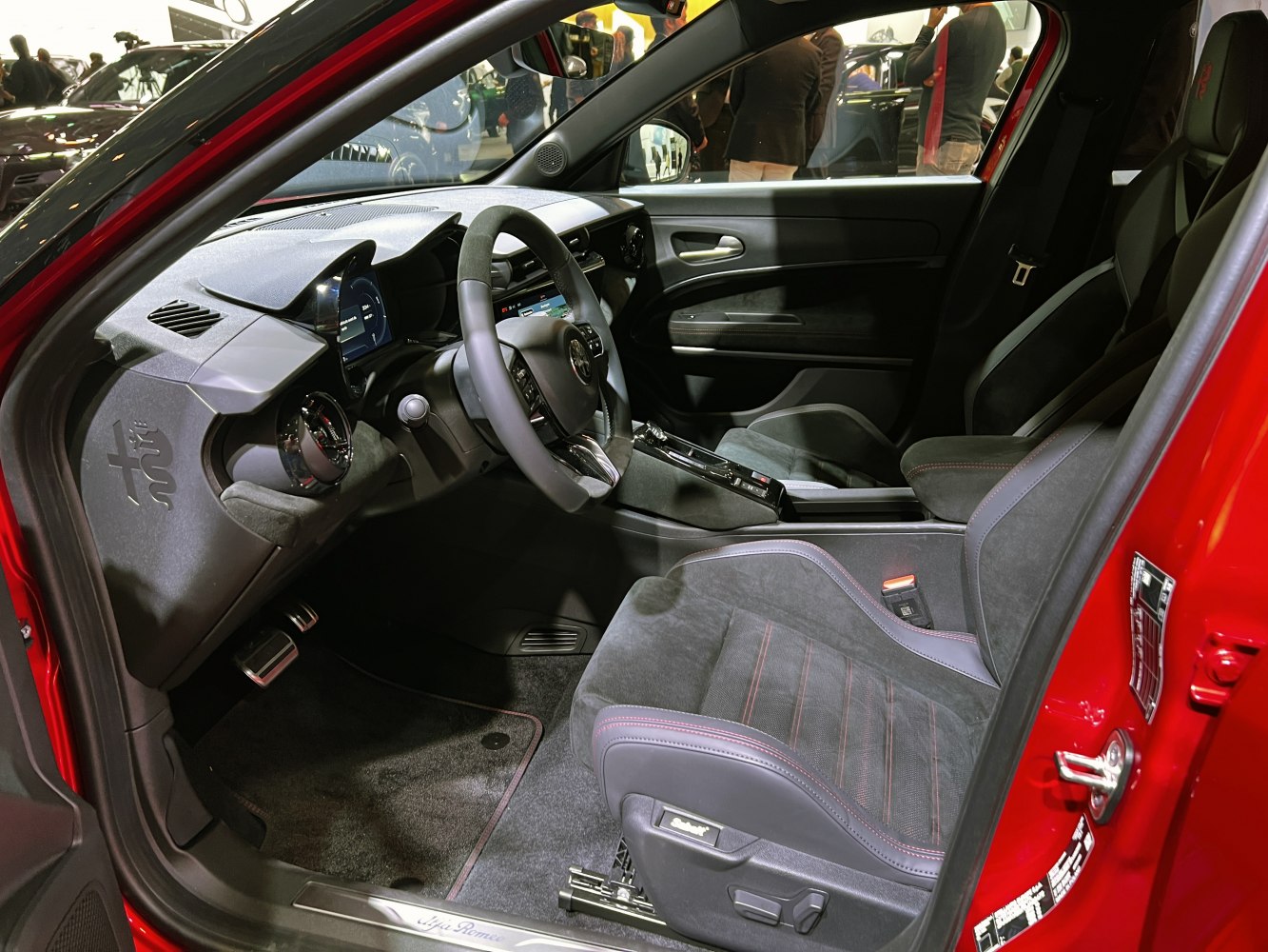 Sporty interior with digital dashboard and premium sports seats
