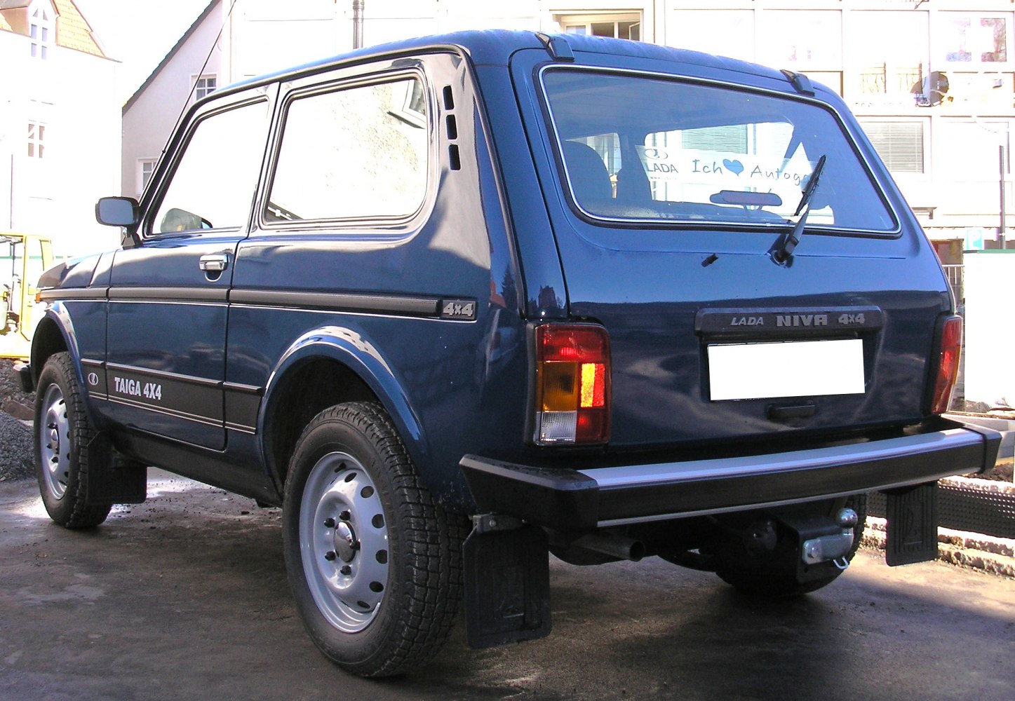 Rear and side view of a 3-door 4x4 compact SUV with hatchback and rugged design