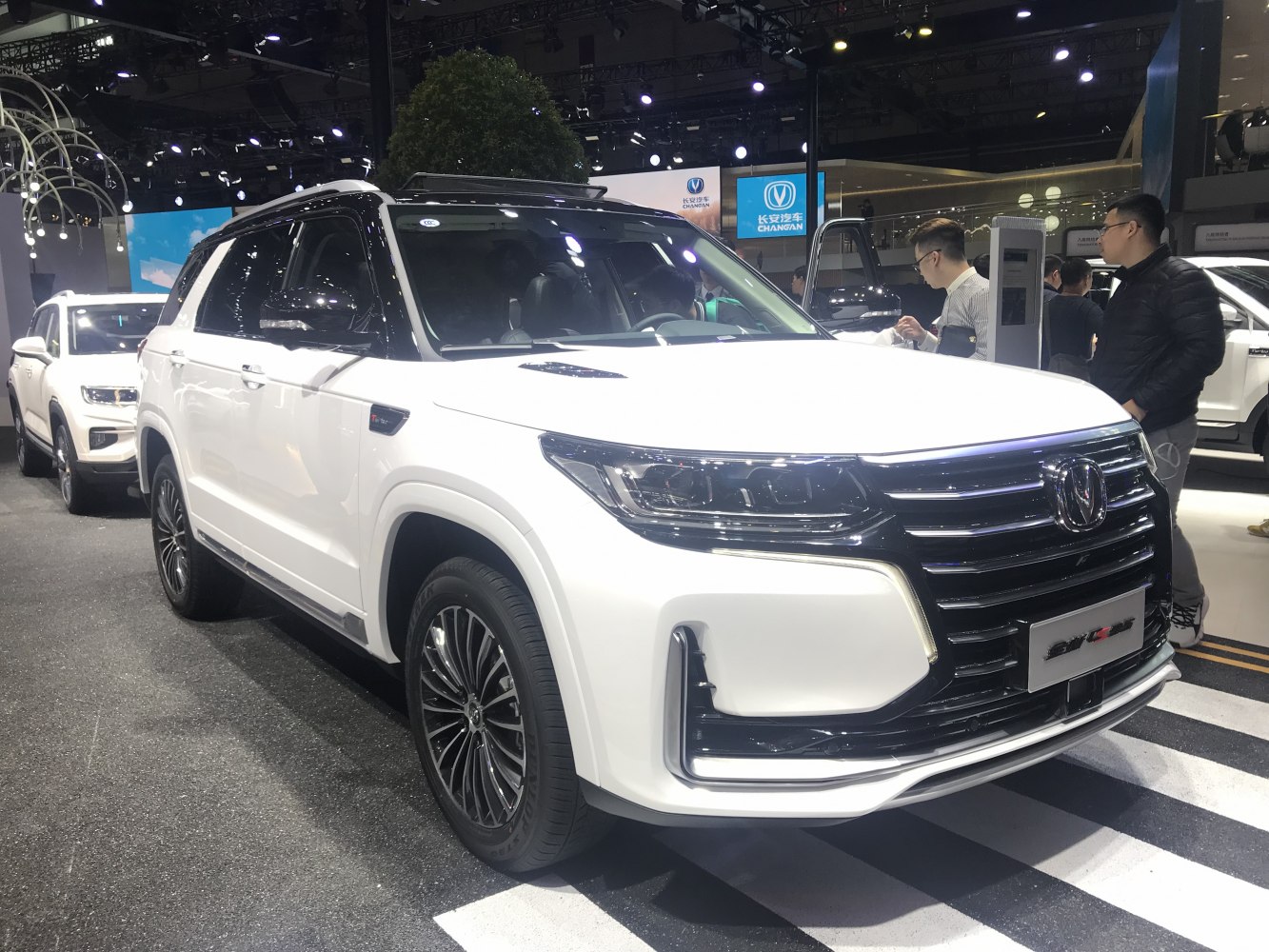 SUV with LED headlights, chrome grille, and sport alloy wheels