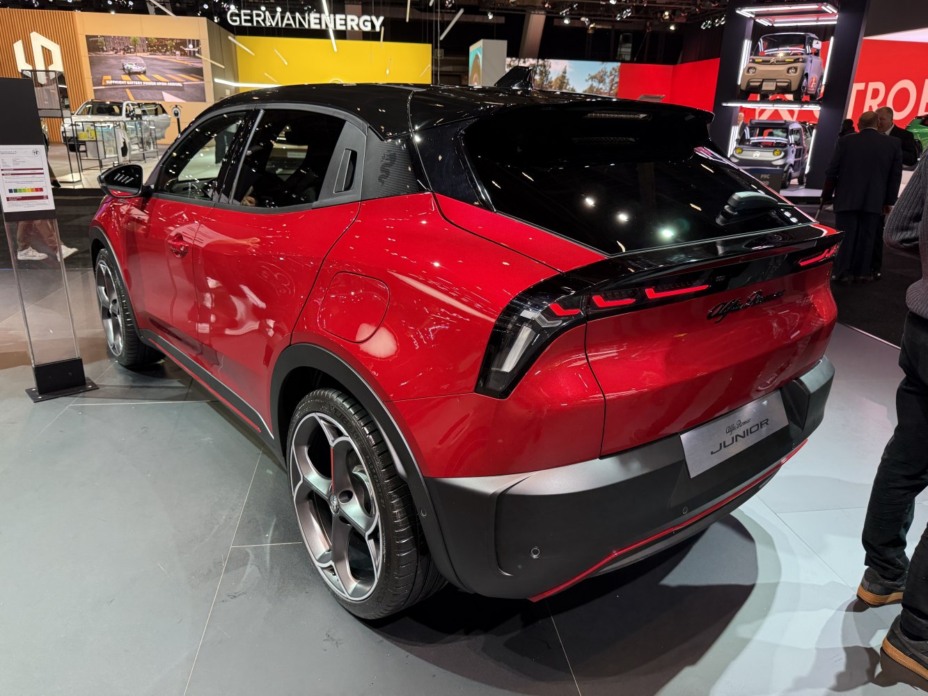Rear and side view with sleek tail lights and sporty alloy wheels