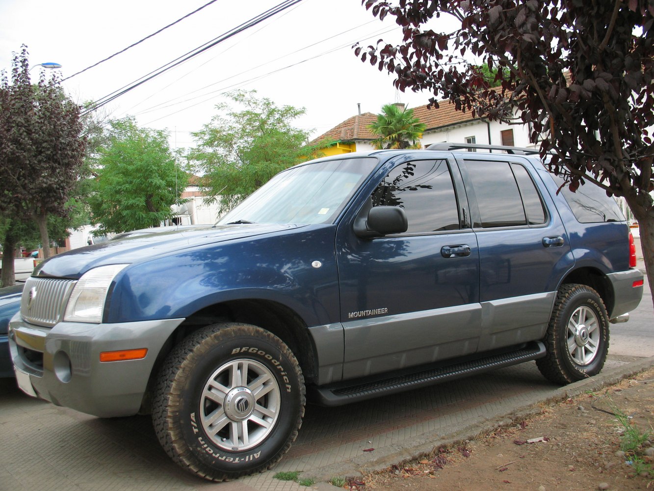 2002 SUV with BFGoodrich all-terrain tires and tinted windows