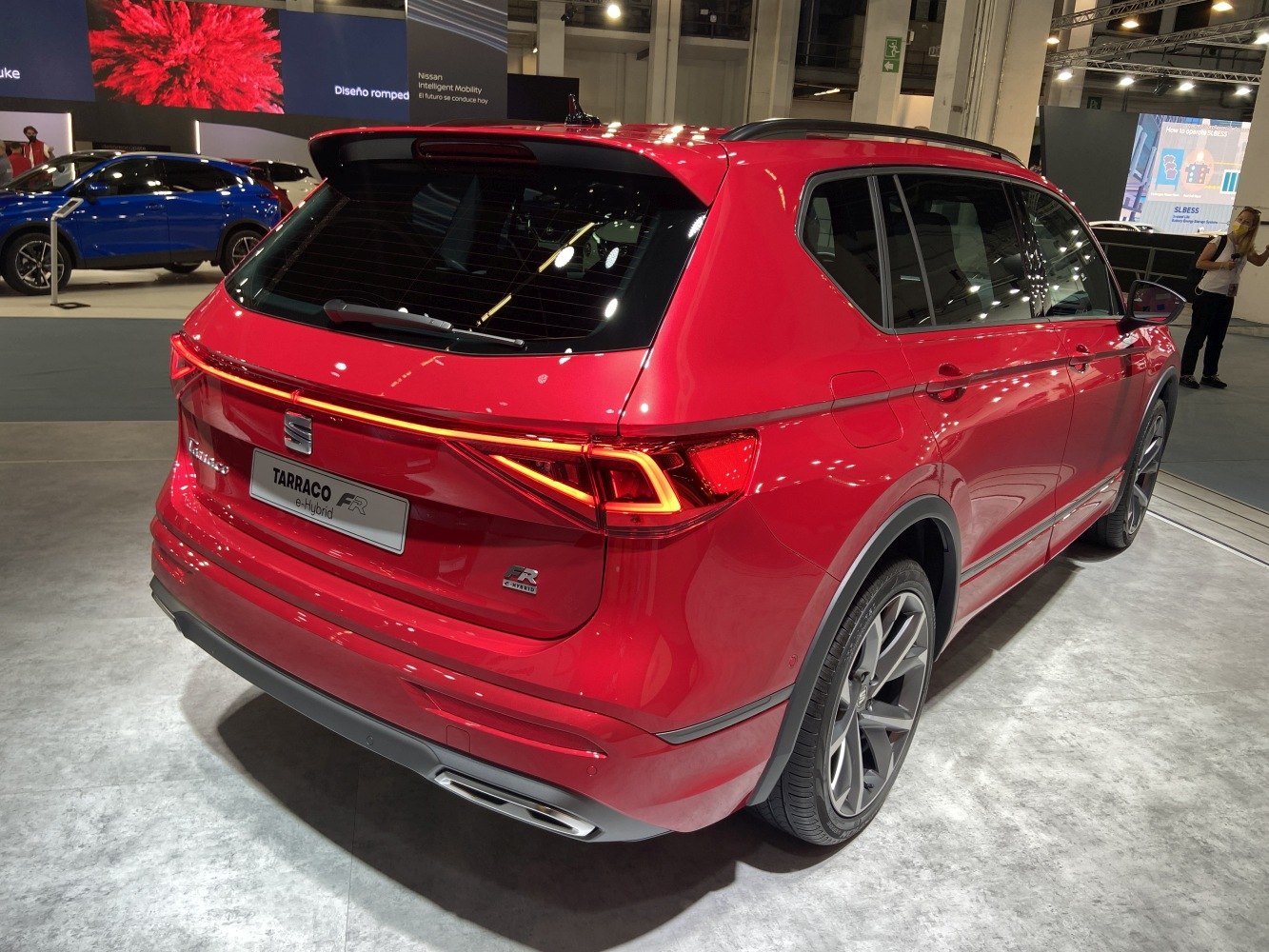 Rear with LED taillight strip and dual exhausts