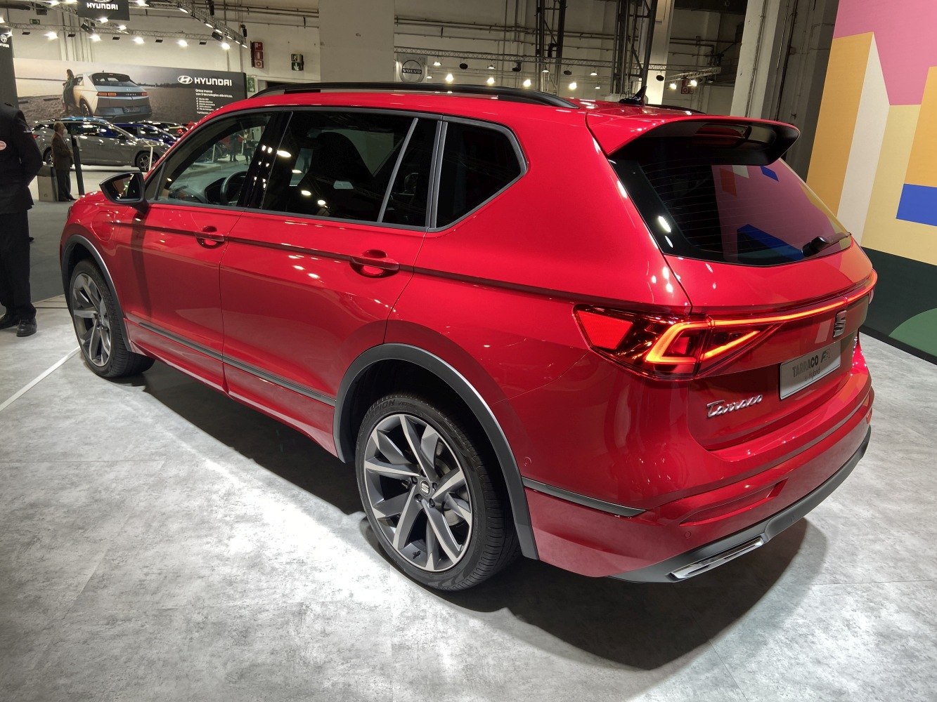 Modern mid-size SUV with LED tail lights and alloy wheels