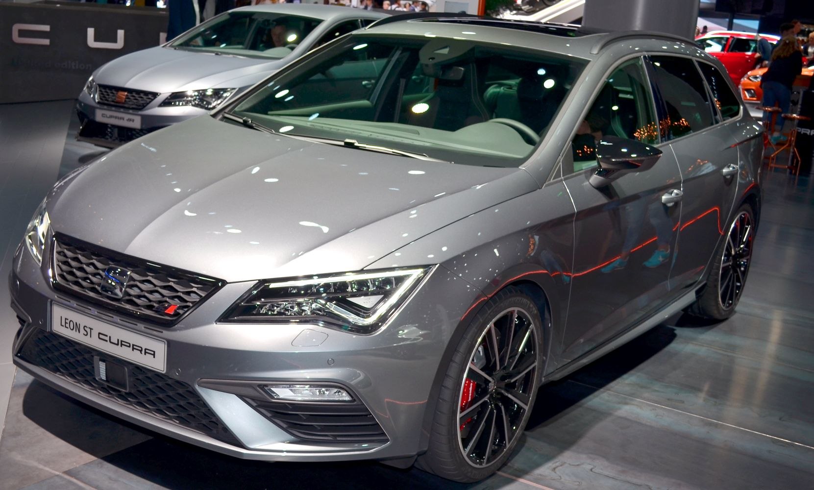 Sporty front end with LED headlights and alloy wheels