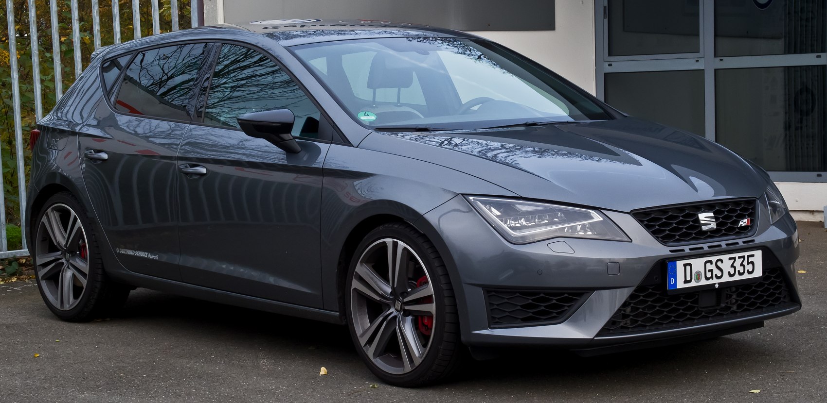 Sporty hatchback with LED headlights and alloy wheels