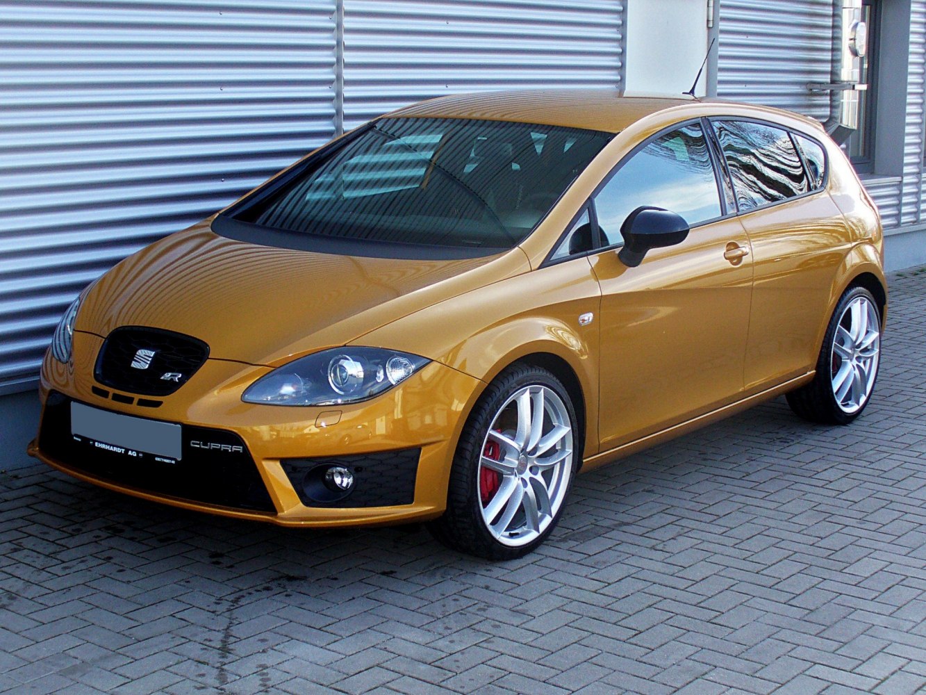 Sporty front hatchback with LED headlights and alloy wheels