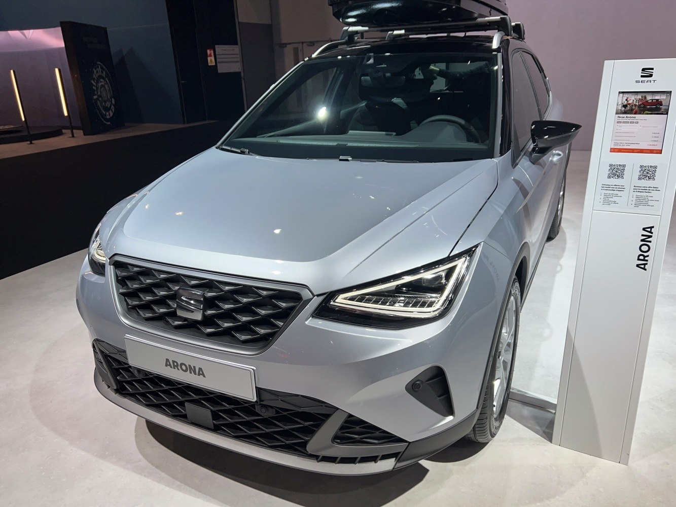 Front view with LED headlights and distinctive grille design
