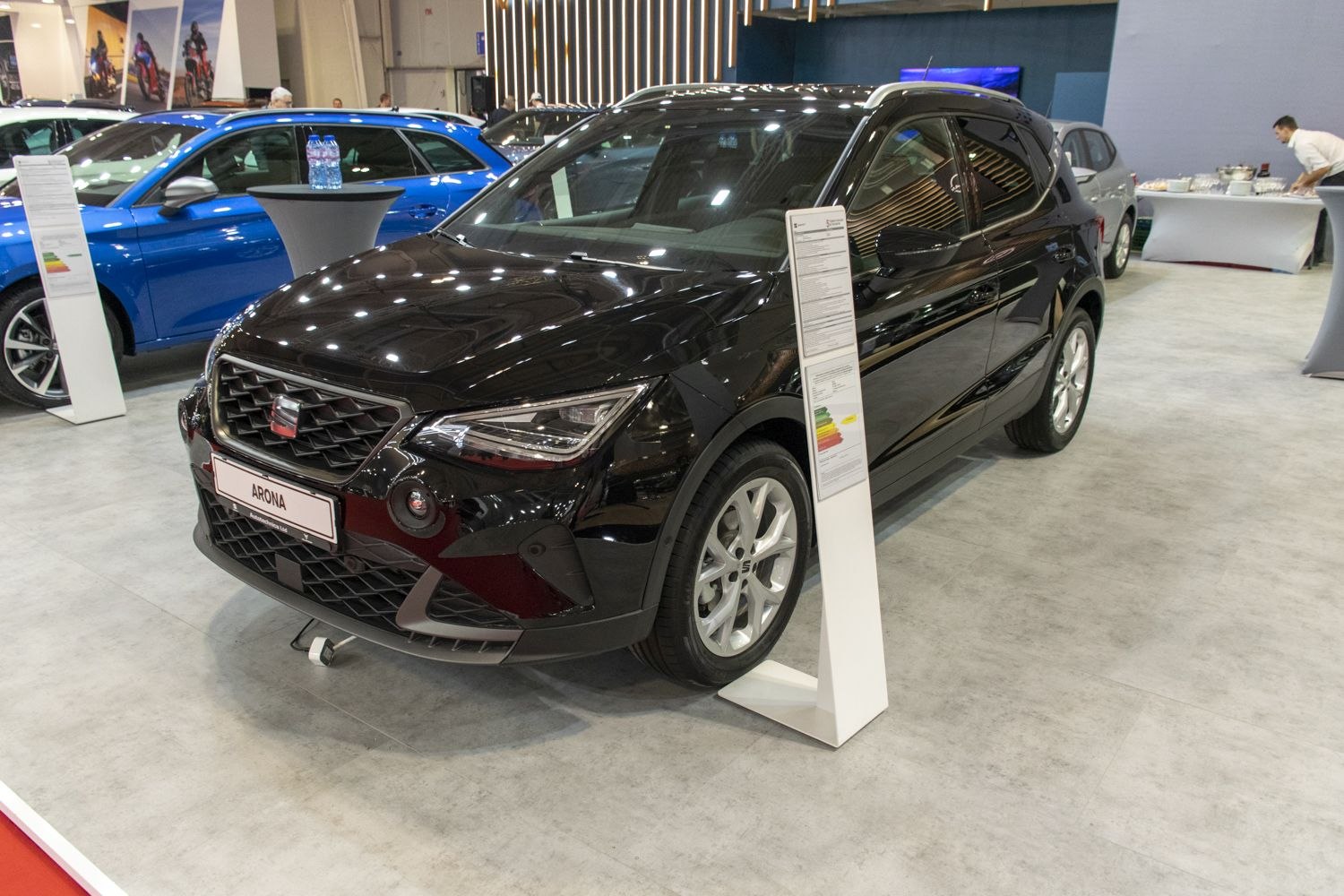 Compact SUV with LED headlights and distinctive front grille