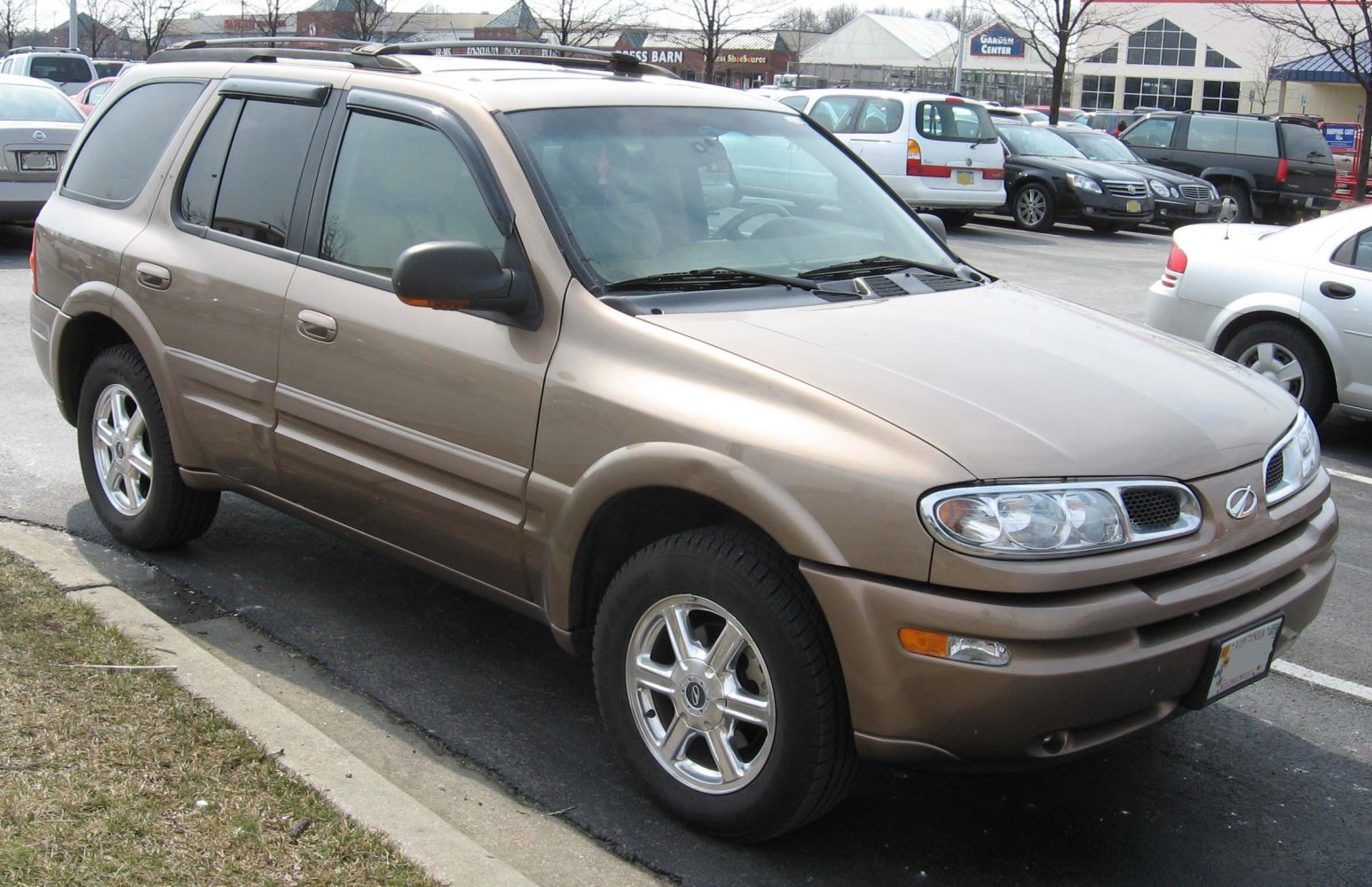 Mid-size SUV front and side view