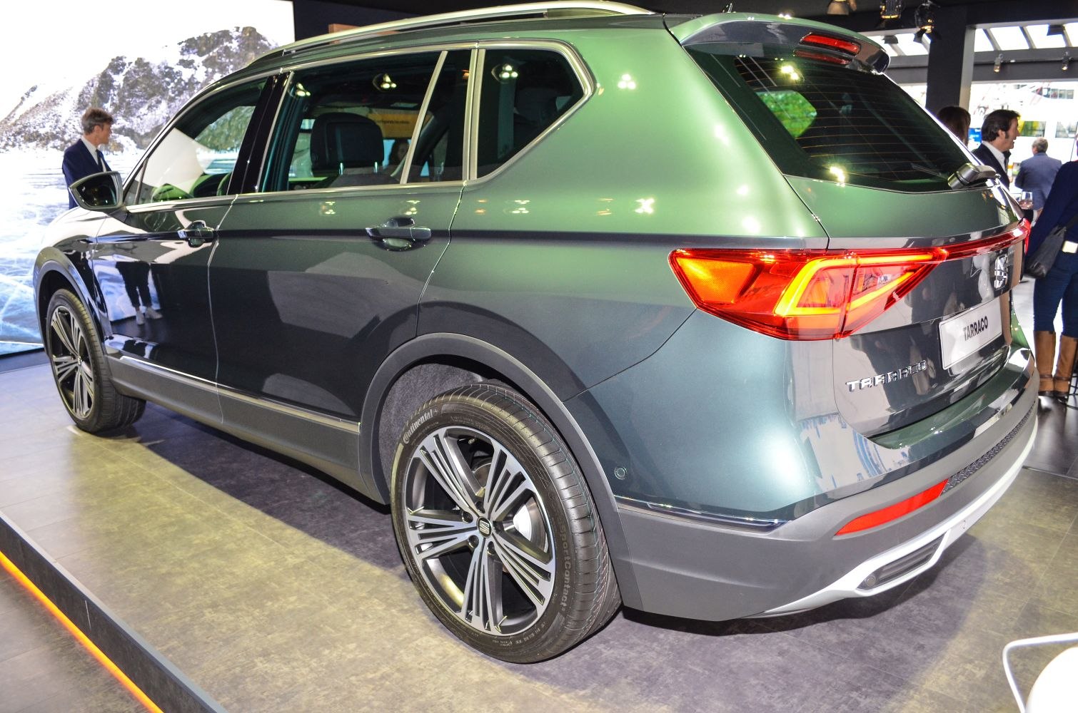Rear and side view of compact SUV with LED tail lights and alloy wheels