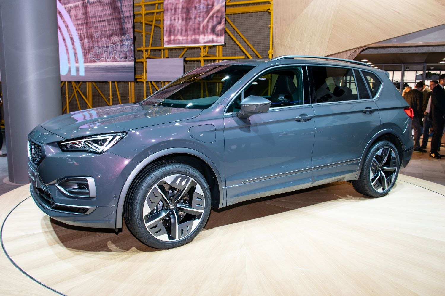 Stylish alloy wheels and angular LED headlights on a modern SUV