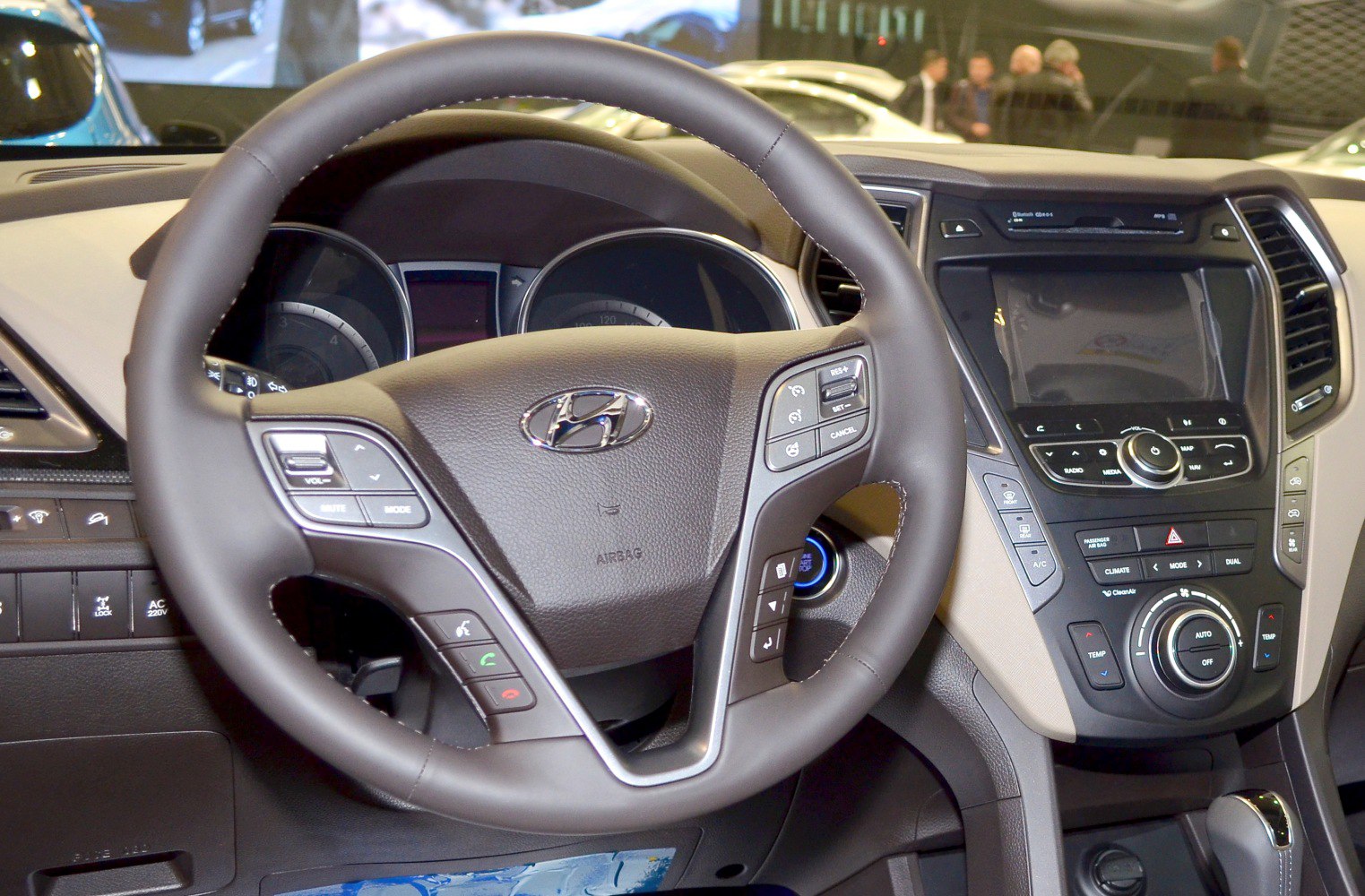 Steering wheel with multi-function controls and dashboard interface