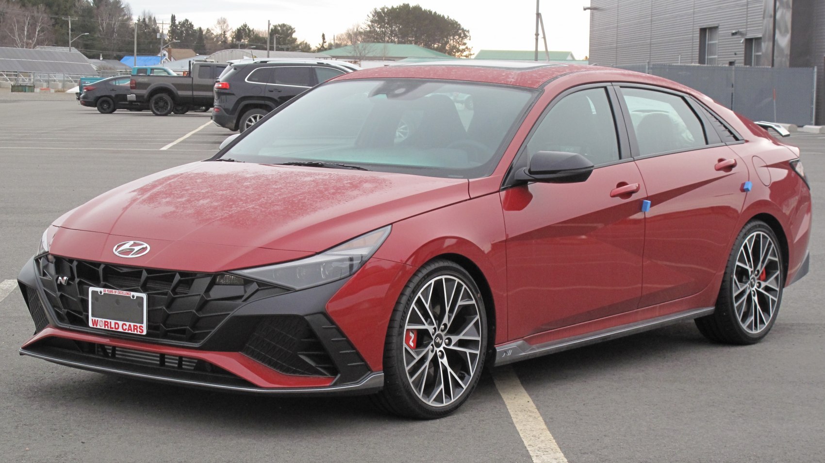 Aggressive front grille and sporty multi-spoke alloy wheels