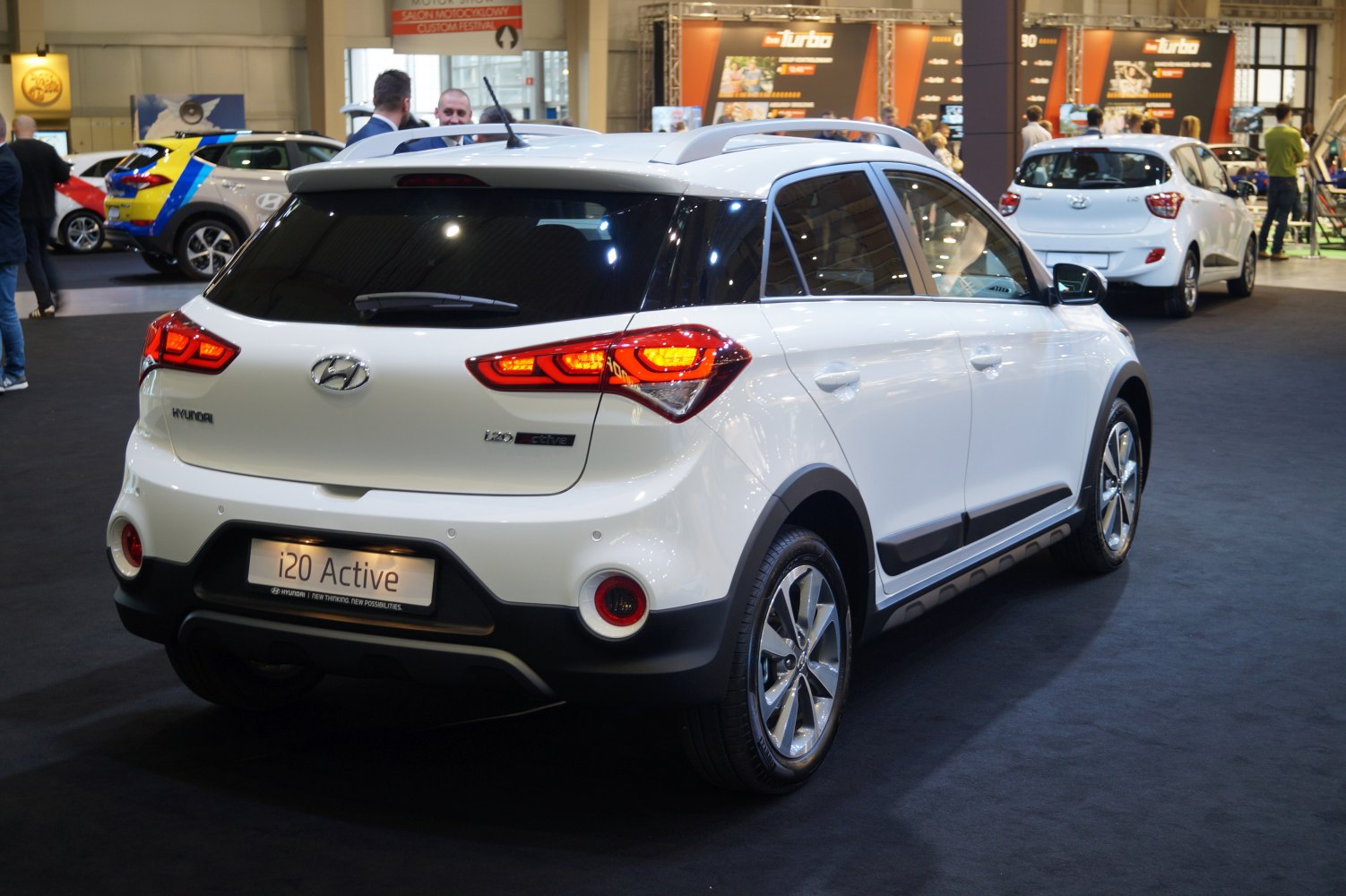 Rear and side view with LED taillights and black trim